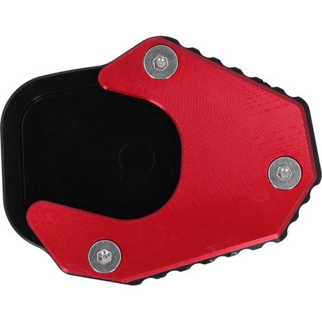 Patin antidérapant pour béquille latérale, support de stabilisation adapté Honda CRF250 Rally/CRF250L 2017-2020 (Rouge) (1/5)