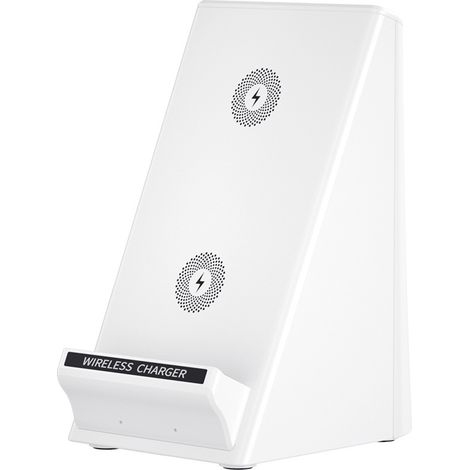 Neues 15-W-Schnellladegerät M333 für Mobiltelefone mit Tischständer und Stifthalter – 3-in-1-Ladestation – Weiß (1/4)