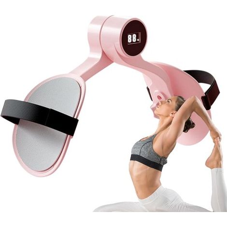 Entrenador de muslos - Entrenador de músculos del suelo pélvico - Entrenador de fuerza para el hogar - Activación inalámbrica inteligente - Ancho máximo 29 cm - Rosa (1/5)