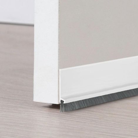 Joints de porte, 100 cm Joint brosse de porte auto-adhésif, joint brosse acoustique, joint d'étanchéité, peut être découpé sur mesure, convient pour l (1/5)