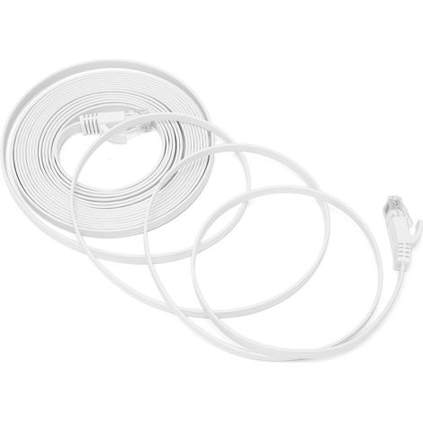 Câble Ethernet CAT6 Plat Gigabit 5m pour Réseau Maison et Bureau (1/5)