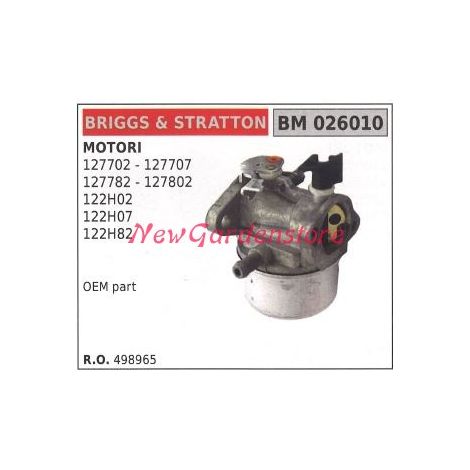 B&S Wannenvergaser B&S Rasenmäher Mäher 127702 026010