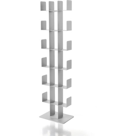 B.Blos Alluminio verticale porta libri BBBItalia Sintesi in metallo Bruno Rainaldi (1/5)