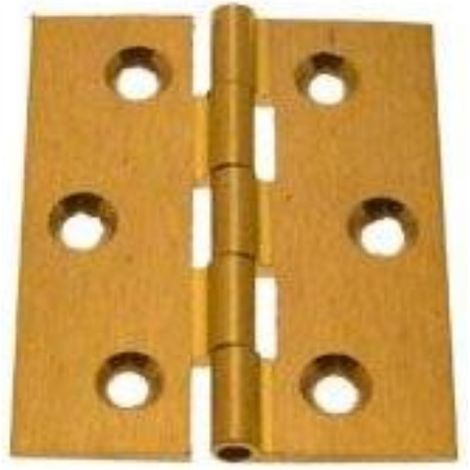 ORECA - 2 CERNIERE SEMILARGHE CON PERNOFISSO - OTTONE LUCIDO 70X55MM