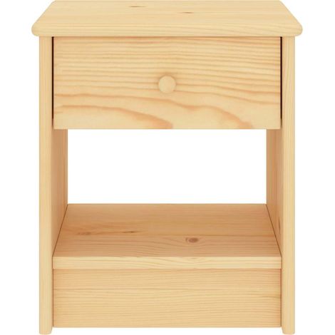 Maison Exclusive - Nachttisch Natur 35x30x40 cm Massivholz Kiefer (1/5)