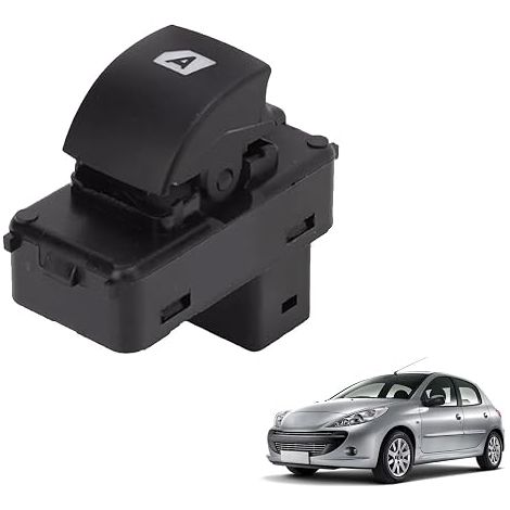 Botón regulador de ventana GVSS 6490HQ para Peugeot 207 Partner, interruptor de ventana eléctrica de 4 pines compatible con Citroën Berlingo 6490.E3 6490E3 6490.HQ (1/5)