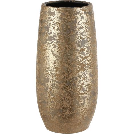 Mica Glasvase Clemente rund Ø 17,5 x H 35 cm gold Dekofigur