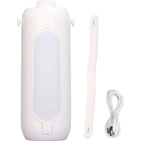 Lanterne pliante de Camping, Rechargeable par USB, 10000mAh, poignée suspendue à intensité variable, lampes de tente pour voyage, blanc (1/5)