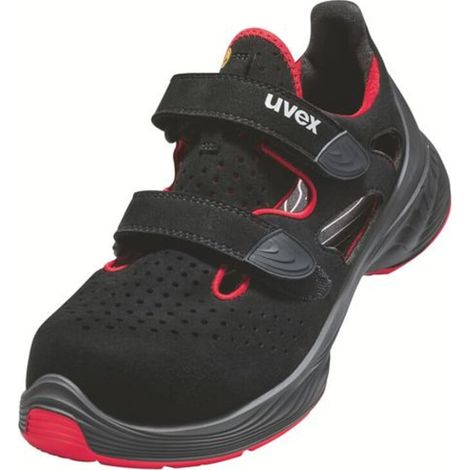 uvex Sandalen 1 G2 S1 schwarz rot Weite 14 Größe 51 (1/5)
