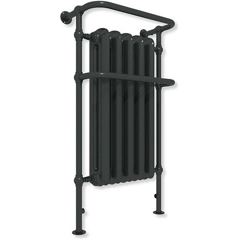 Radiateur fonte noir sur pieds - Hauteur 1200mm Longueur 650mm - 1031 watt - 5 éléments - PLA1200/650FB3