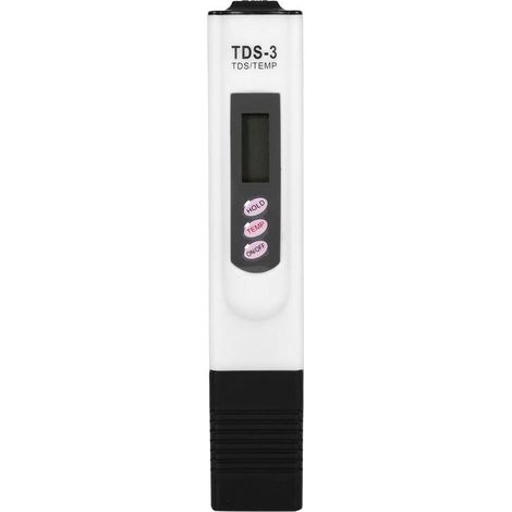 Stylo de Test de qualité de eau, testeur TDS 0-9990 PPM Temp,blanc (1/5)