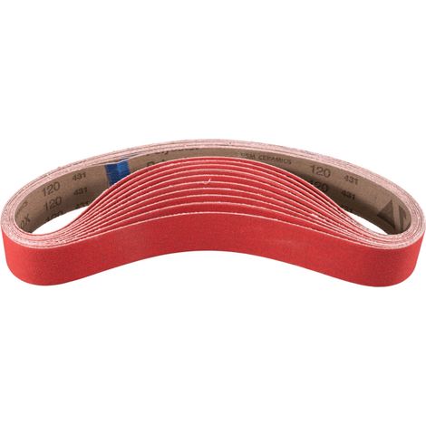PFERD TOOLS Keramikkorn Schleifband BA 40x820mm CO-COOL120 für Edelstahl-Schliff mit Rohrbandschleifer 10 Stk (1/5)