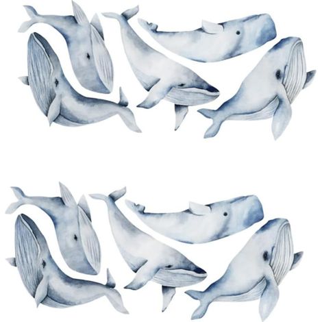 2 Pièces Autocollants Pour Réfrigérateur Décor Végétal Applique Fleur Autocollants De Graffitis Décorations Décalcomanies De Tournesol Baleine Aimant De Réfrigérateur (1/5)