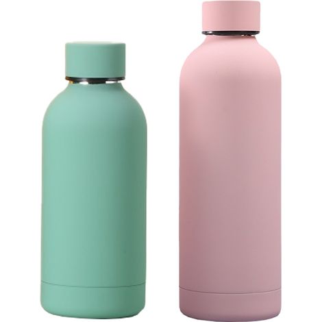 Bouteille Isotherme - Acier Inoxydable 500 ml - Pour Sport Bureau Extérieur - Lot de 2 (1/5)