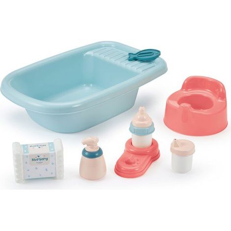 ECOIFFIER Nursery 787 - Baignoire Garnie 32 cm - 18 mois - Le bain de bébé (1/4)