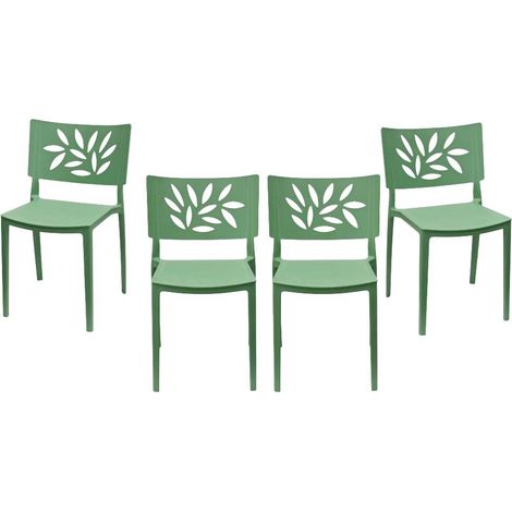 Lot de 4 chaises, modèle Sorrento, couleur Salvia (1/5)