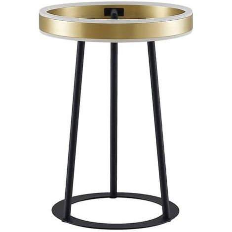 [GEBRAUCHT] B-Ware Lucande Tischleuchte Tischlampe LED messing schwarz dimmbar warmweiß Kunststoff (1/2)