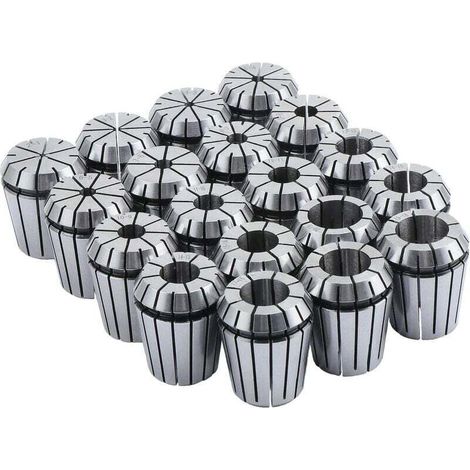 Lot de 19 pinces à ressort de précision ER32, 2 mm-20 mm, mandrin de serrage ER32 pour outil de gravure et de fraisage CNC