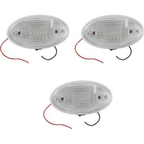 Convient aux éclairages LED 12V, avec interrupteur, convient aux camping-cars, fourgons aménagés, bateaux, auvents, tentes attenantes, tunnels, blanc. (1/4)