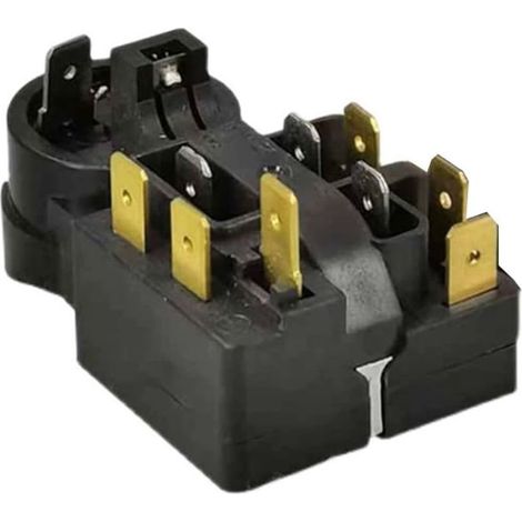Relais de démarrage QP3-12A pour compresseur de démarreur de réfrigérateur, relais intégré, protection contre les surcharges et congélateur (1 pièce) (1/5)