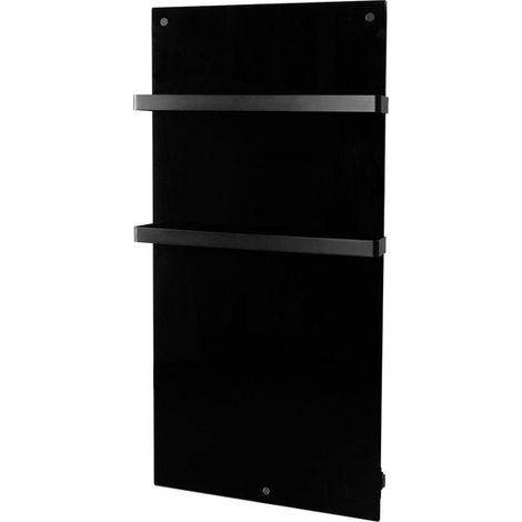 Eurom Sani 600 Comfort Panneau Infrarouge salle de bain 115x46.5cm Wifi 600watt Verre Noir (1/5)
