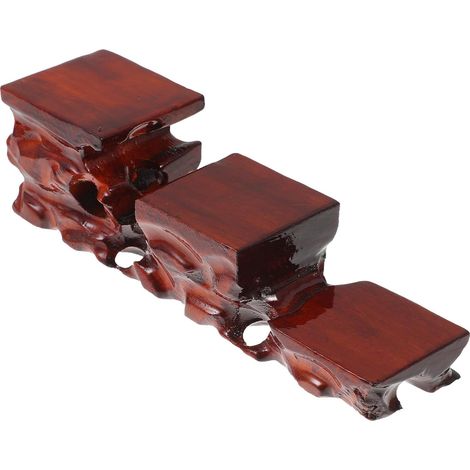 Bois Sculpt pour Th i re Ancienne Socle Stable Bois Rouge (1/5)