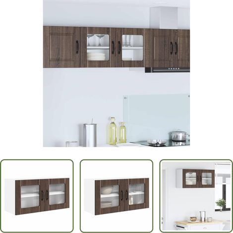 vidaXL Küchenregal - Küchenschrank Braun Eichen-Optik 80 x 31 x 40 cm Holzwerkstoff (1/5)