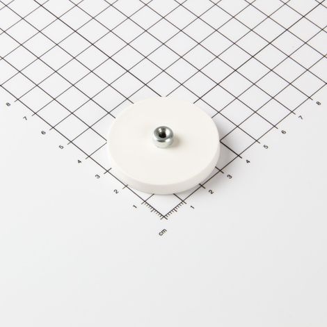 Magna-C Gummiertes Magnetsystem Ø43x6mm mit Gewindebuchse (1/4)