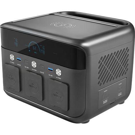 HOMCOM Portable Power Station with 600W AC/USB-A & USB-C Output