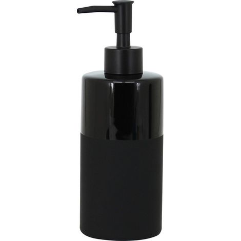 Dispenser nero in ceramica - serie Black