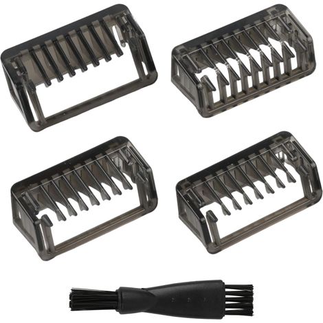 Sabots Compatibles avec Tondeuse à Barbe O Blade Bi-Directionnel, Peignes pour QP2824 QP2724 QP2520 QP2630 QP65XX, 1/2/3/5mm, Kit avec Cape et Brosse (1/5)