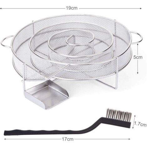 Générateur de Fumée Froide pour Fumoir Fumage Viande Poisson avec Brosse Nettoyage Grille Barbecue (1/3)