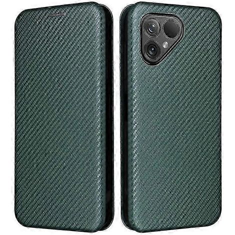 Étui de téléphone Fairphone 5 en fibre de carbone, coque de protection avec porte-cartes intégré, texture carbone, robuste et élégante (1/5)