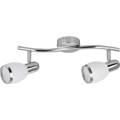 Spot plafonnier chromé/blanc E14 2x40W Elite Rabalux (1/4)