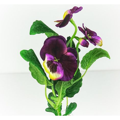 GASPER Stiefmütterchen - Viola Lila 34 cm - Kunstblumen
