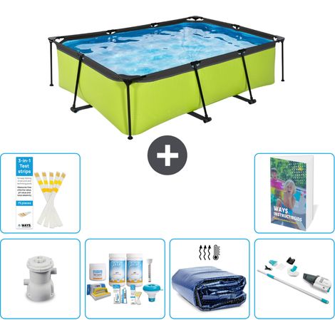 Exit Pool Rechteckig - 220x150x65 cm - 7-teilig S310