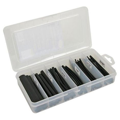 Velleman K/STMC2B - Kit de Tubos termorretráctiles, 170 Piezas, Negro, Multicolor