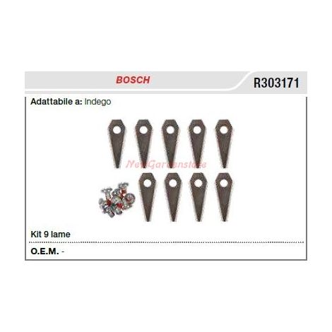 Kit 9 lame BOSCH robot indego R303171