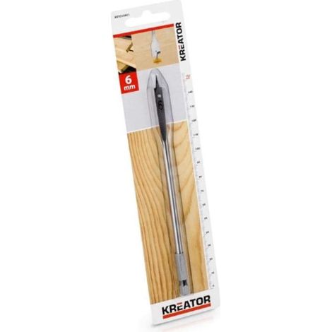 KREATROR - PUNTA PROFESSIONALE PER TRAPANO A MECCHIA Ø6MMx152MM - PER LEGNO