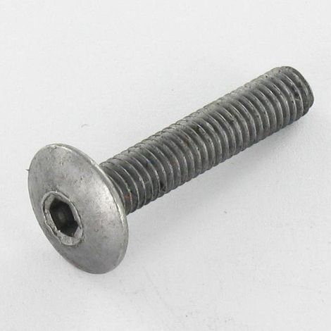 Vis Poelier Clé de 4 HC4 M6X35 Diamètre de tête: 10 Acier brut-1 pièce