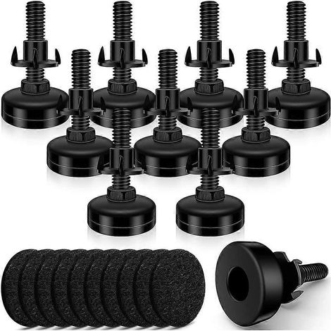 Lot de 10 pieds de nivellement réglables pour meubles, niveleurs de pieds réglables (1/5)