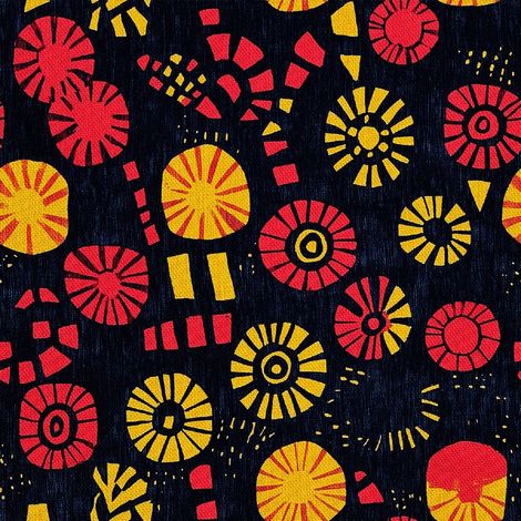 Tela decorativa para exteriores Oxford - Motivo africano  DX18014 (1/5)