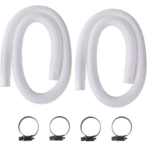 Tuyau De Piscine - PVC Transparent 32 Mm - Pour Filtration Et Circulation D Eau - 2 Pieces (1/4)