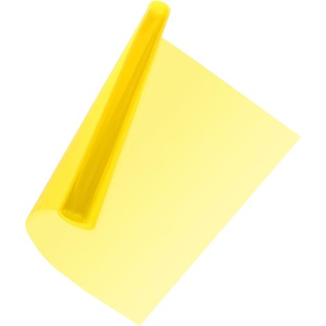 Film Teinté Jaune Pour Phare Autocollant Vinyle 11.81 X 23.62 X 0.04 in Résistant À L’Eau Et Au Soleil Découpe Pour Phares Antibrouillards Clignotants (1/5)