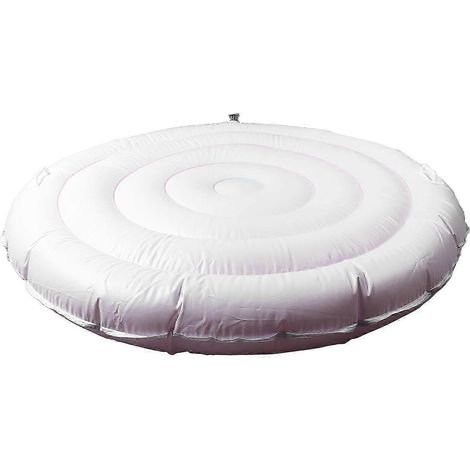 Couverture gonflable pour spa de 1,37 m (4,5 pieds), ronde en PVC, universelle, à gonflage rapide, isolée, compatible avec les spas gonflables d'extérieur, YEMAA. (1/5)