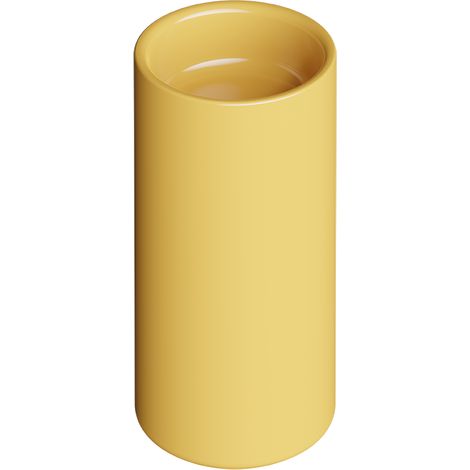IDILLA vasque Colonne. Jaune brillant. Bonde. Evacuation sol