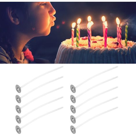 Mèche à Bougie avec Base en Coton Pré-Enduite de 8cm/3.1in - Lot de 50 Pièces pour DIY Candle Making (1/5)