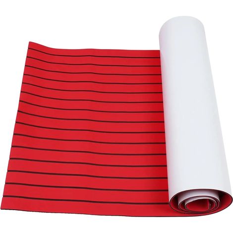 Alfombrilla de espuma EVA, antideslizante, impermeable, roja. (1/2)