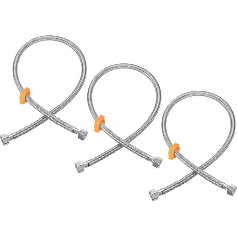 Raccord de tuyau d'alimentation robinet 3 pièces Sourcing Map, G1/2 femelle x 99 cm (39 pouces)