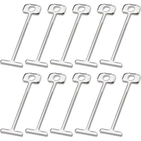 200pcs T-Pins Aiguilles en Acier Remplaçables Système de Nivellement des Carreaux 1.5mm Nivellement des Carreaux Sols Murs Outil de Construction Bâtiments (1/5)